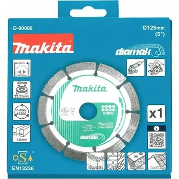 Řezný kotouč DIAMANTOVÝ KOTOUČ DIAMAK NA SUCHO 125 x 22,23 mm MAKITA D-80086