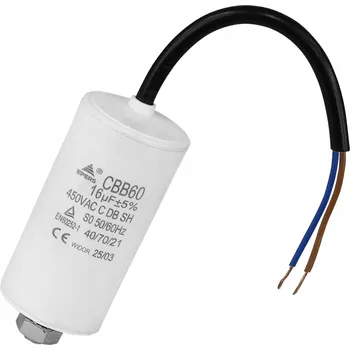 Kondenzátor Rozběhový kondenzátor 16uF 450V (16 µF 450 V)