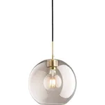 Lustr GLORIA, mosaz, kouřové sklo