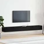 vidaXL Nástěnná skříň se zásuvkou 2 pcs Černý dub 102 x 30 x 20 cm [3333075]