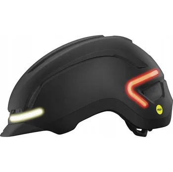 Cyklistická přilba Městská cyklistická helma Giro Ethos Integrated Mips Led Matte Black - M (55-59 cm)