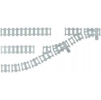 ostatní stavebnice Tříkolejná výhybka R40 – levá verze pro vlaky L*go City 60197 60198 60205