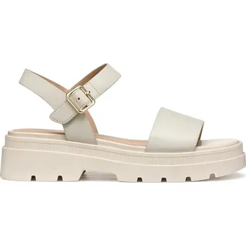 Dámské sandále Kožené sandály Geox D ADACTER S dámské, béžová barva, na platformě, D55YVD 00043 C5322 D55YVD.00043.C5322 01X, EUR 41