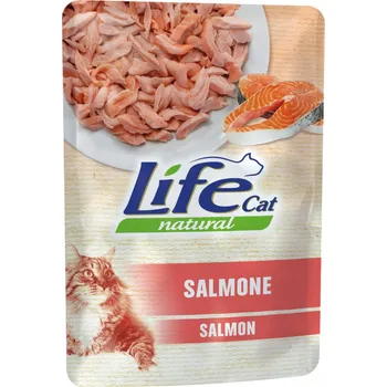 Krmivo pro kočku Mokré krmivo pro kočky pro kočky Life Natural s lososem 70g kapsička