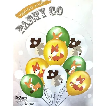Balónek Balónky Lesní Zvířátka Narozeninová Oslava Liška Králík