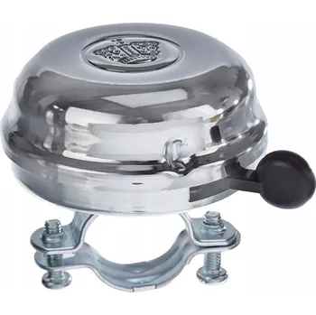 Zvonek na kolo ZVONEK NA KOLO STŘÍBRNÝ KORONA KOVOVÝ