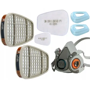 Plynová maska Polomaska 6300 lakýrnická maska 3M KOMPLETNÍ! ORIG