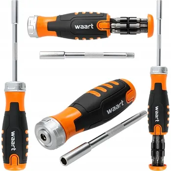 Šroubovák Šroubovák s ráčnou a sada bitů 12 Ks