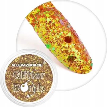 Prášek na nehty Ozdoby Na Nechty ALLEPAZNOKCIE 2g Glitter Bomb Metalický Č. 01