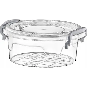 Dóza na potraviny Plastová dóza 300 ml KULATÝ MULTI BOX s víkem