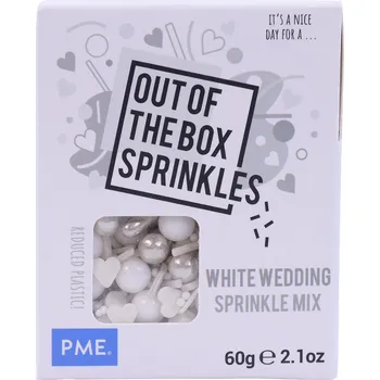Přisada na vaření a pečení Cukrová dekorace PME - Svatební / White wedding 60 g