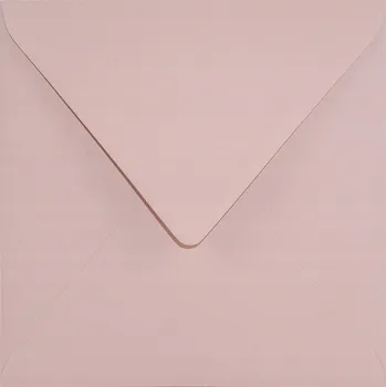Obálka Ozdobné čtvercové obálky Malmero Rose Antique růžové na pozvánky 25 Ks