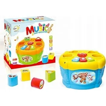 Hudební nástroj pro děti DÁREK PRO CHLAPCE HUDEBNÍ BUBNOVÁ HRAČKA ROZVÍJÍ PŘEDSTAVIVOST