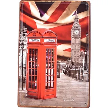 Obraz Plechová cedule Londýn