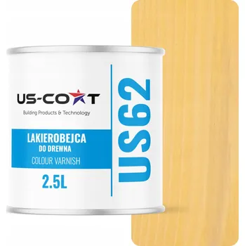 barva a nátěr na dřevo Lazura s voskem US-Coat 2,5 l béžová polomatná