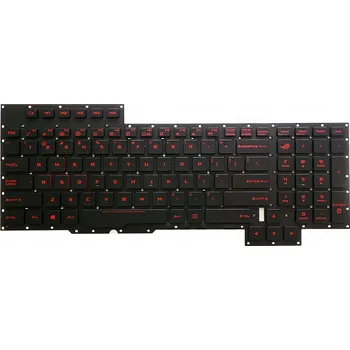 Náhradní klávesnice pro notebook KLÁVESNICE PRO ASUS ROG GX700 GX700V GX700VO G701V G701VO G701VIK LED ČERVENÁ