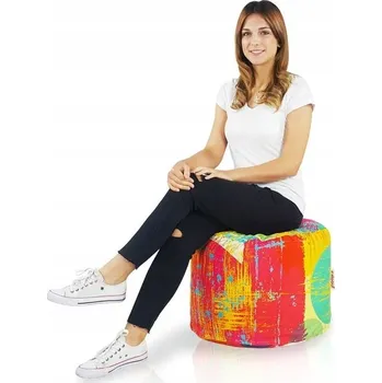 Taburet Taburet Italpouf vícebarevný