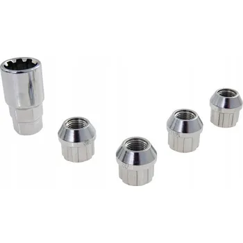 Vrták Šroub Carpoint M12x1.25 kuželový, klíč 17, 19, délka 17 mm, 4 ks