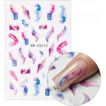 Samolepky na Zdobení Nehtů, Barevné Ozdoby - SW-CS232