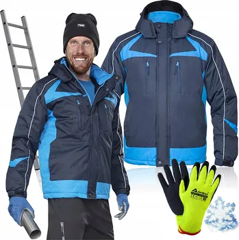 Pracovní obuv Pánská zateplená pracovní bunda Ardon s s kapucí , velikost BOZP