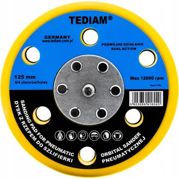 Brusný kotouč Flexibilní brusný talíř se suchým zipem 125 mm pro úhlovou brusku