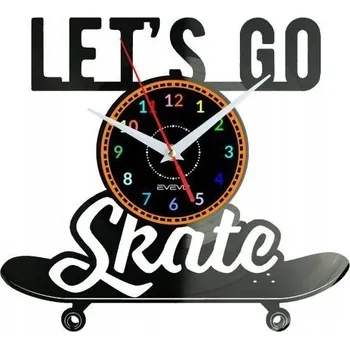 Hodiny Skateboard Nástěnné Hodiny Vinylová Deska Moderní Dekorativní U