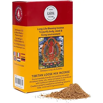 Vonná tyčinka Milujeme Kameny Požehnání dlouhého života (Long Life Blessing) - tibetský vykuřovací prášek 533652