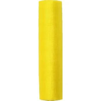 Party dekorace Id_1797 ORGANZA ŽLUTÁ BĚHOUN TYL 16cm 9m DEKORACE ROLE OZDOBY STŮL