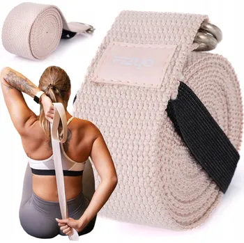 podložka na cvičení POPruh NA JÓGU PILATES PRO STREČINK FIZYO YOGA BELT ŠIROKÝ POPRUH 100% BAVLNA