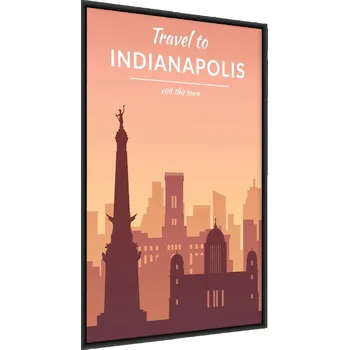 Obraz Plakát Indianapolis ARCHITEKTURA Typografie 30x40 v rámu 30 x 40 cm