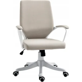 Otočná kancelářská židle Vinsetto béžová