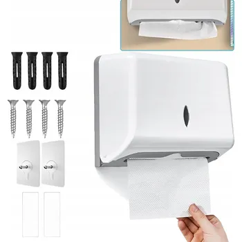 Zásobník na papírové ručníky Dávkovač Zásobník na papírové ručníky Bílý Nástěnný