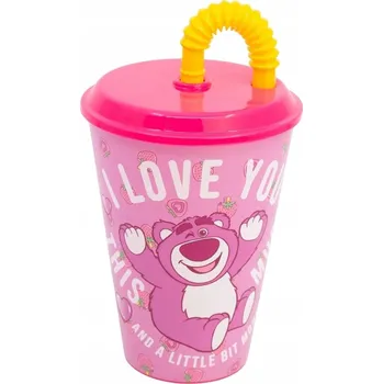 MEDVÍDEK LOTSO PŘÍBĚH HRAČEK hrnek se slámkou 430 ml