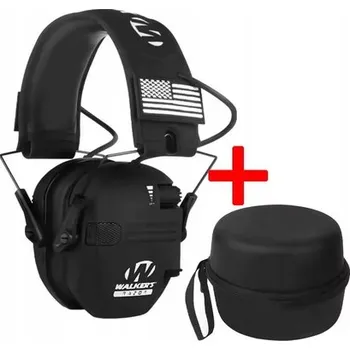 Chránič sluchu Walker Razor Slim Střelecká Sluchátka Aktivní Chrániče Sluchu Černé