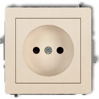 Elektrická zásuvka Elektrická Zásuvka Karlik béžová