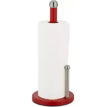 Držák kuchyňských utěrek Držák na papírové utěrky Relaxdays,červený