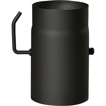 Kouřovod Roura kouřová s klapkou 130/250 mm černá