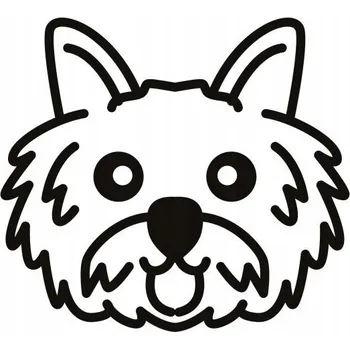 Samolepící dekorace Samolepka na stěnu pejsek srst