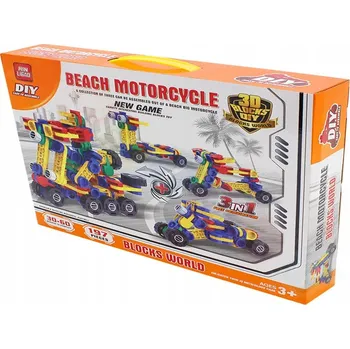 ostatní stavebnice STAVEBNICE DIY KONSTRUKČNÍ BAREVNÉ VOZIDLA 197 DÍLKŮ