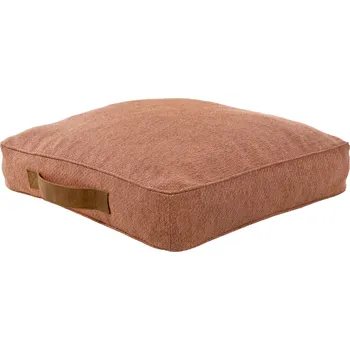 Taburet Kvadratický polštář PLUSZOVÝ taburet křeslo PERLOVÁ