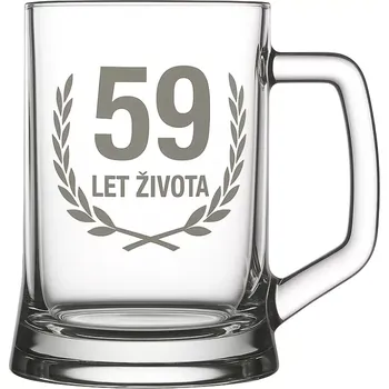 Sklenice Pískovaný půllitr 59 let