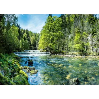 Fototapeta Wallarena 3D vodopád vícebarevná 400 x 280 cm