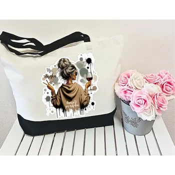 Nákupní taška PERSONALISOVANÁ ČB TAŠKA - NE, DNESKA NE