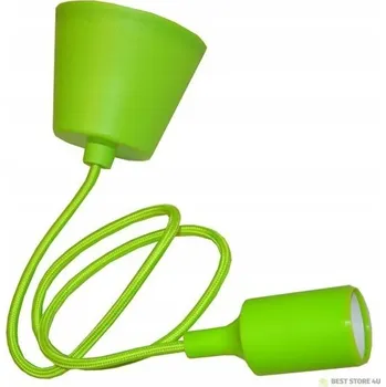 Objímka na žárovku Objímka Kido pro žárovku E27 se zeleným kabelem