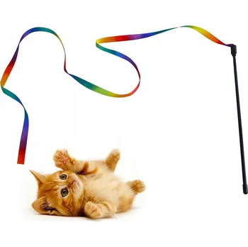 Hračka pro kočku STUHA Hračka pro kočky Udice TYČ pro hraní HŮLKA Dráždidlo TYČ