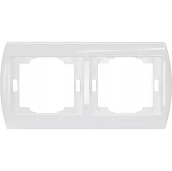 Rámeček dvojitý Abex bílý