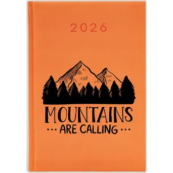 Kalendář Knižkový kalendář 2026 A5 oranžový