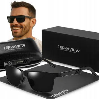 Sluneční brýle Okulary Przeciwsłoneczne Męskie Terraview Polarizační Nerdy Filtr UV400