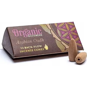 Vonný olej Vonný kužel Song of India Backflow Organic Goodness Arabian Oudh