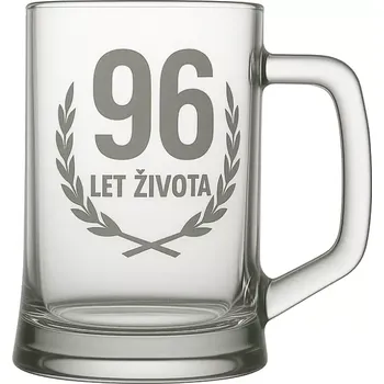 Sklenice Pískovaný půllitr 96 let života